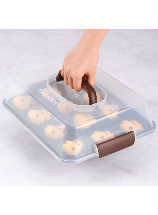 chefmade Black 12-Cup Non-Stick Cartoon Cow 3D Cake Mould - Image 3