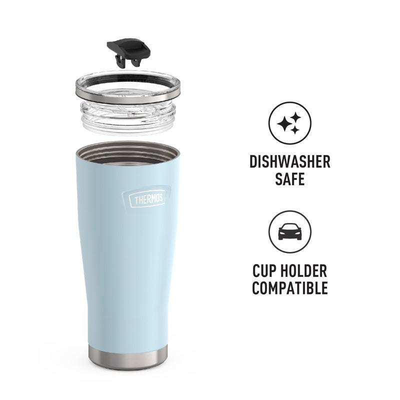 THERMOS THERMOS ICON SERIES Stainless Steel Cold Tumbler with Slide Lock  24 Ounce  Glacier  - Image 3