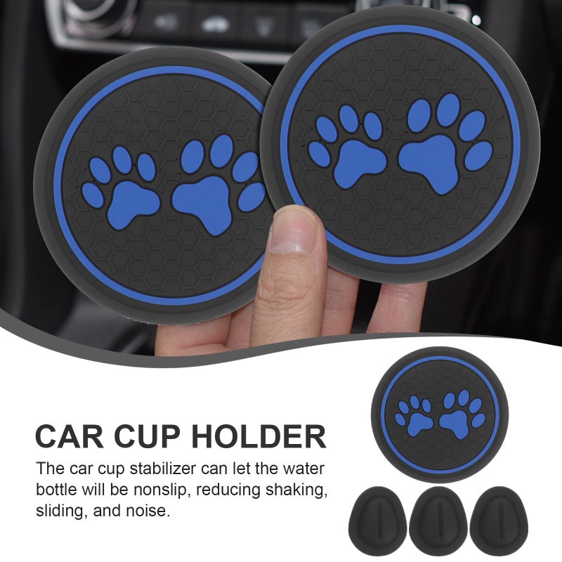 Universal Car Cup Holder Insert Set Non Slip Shock Absorbing Coaster Noise Reduction Accessories - Image 4