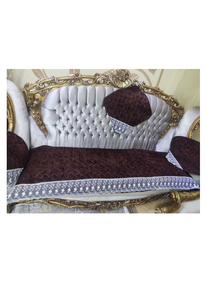 Generic - Dots Capitone 3-layer sofa set with Dots anti-slip back, 10 pieces - Image 1