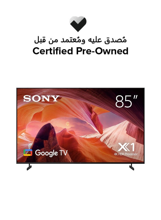 Sony Certified Pre Owned -  85" Android Smart TV - 4K 85X80L Black - Image 1