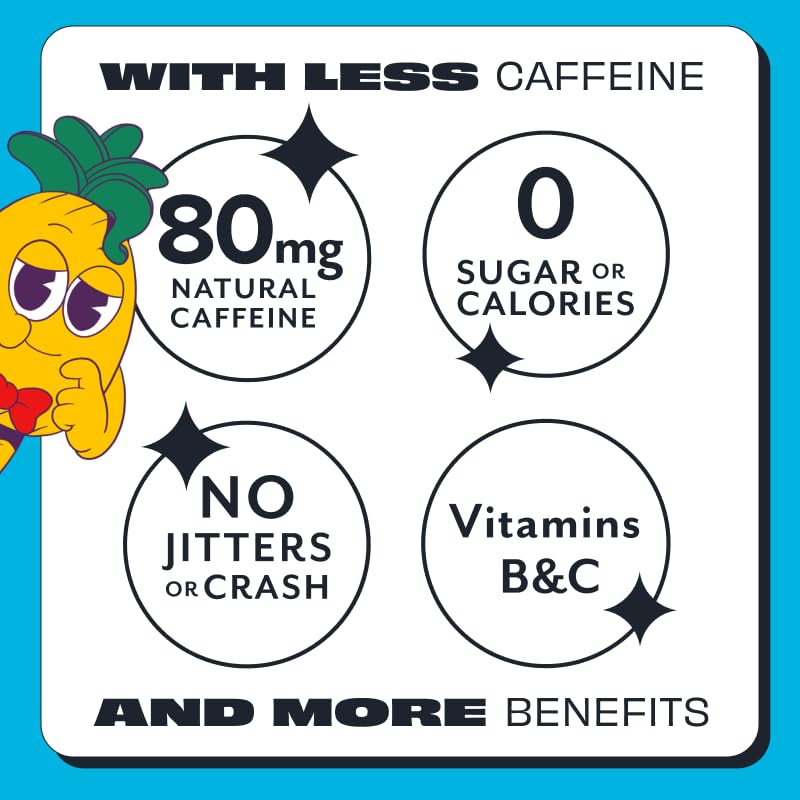 ASPIRE® Fruit Punch, Healthy Energy Drink 80mg Natural Caffeine, Zero Sugar No Carbs Keto Friendly, 12 Pack Green Tea Sugar Free Drink Low Caffeine Zero Calorie - Image 3