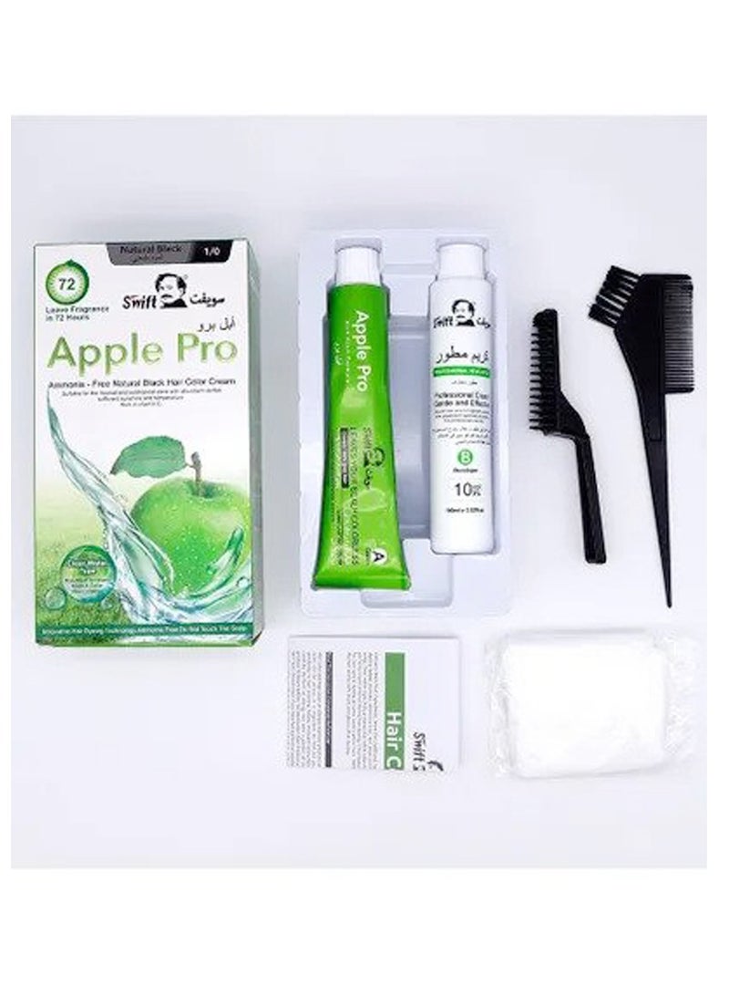 سويفت صبغة شعر آبل برو خالية من الأمونيا رقم 1 أسود طبيعي 1000 مل - Image 4