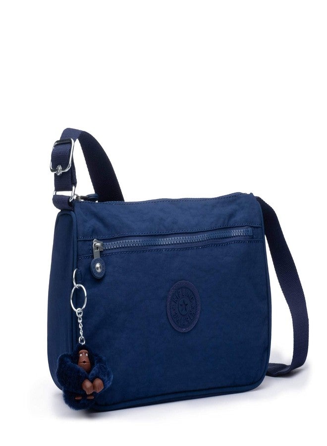 KIPLING KIPLING حقيبة كالي النسائية من كيبلينج، لتنظيم الإكسسوارات، مساحة داخلية واسعة، حزام كتف قابل للتعديل، حقيبة كتف من النايلون، لون أزرق داكن، 10.5 سم طول × 7.5 سم ارتفاع × 4.5 سم عمق (مقاس أمريكي) - Image 2