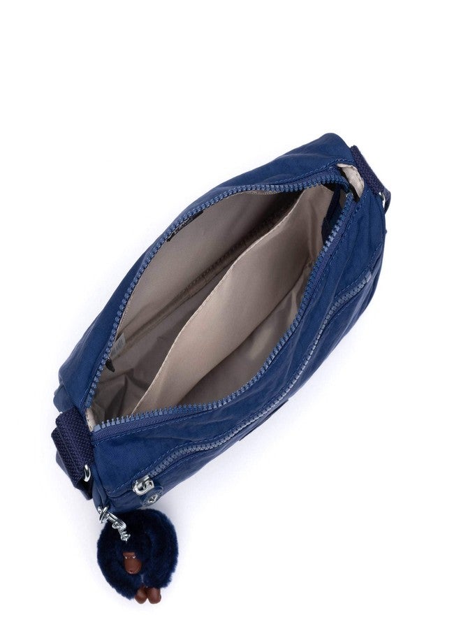 KIPLING KIPLING حقيبة كالي النسائية من كيبلينج، لتنظيم الإكسسوارات، مساحة داخلية واسعة، حزام كتف قابل للتعديل، حقيبة كتف من النايلون، لون أزرق داكن، 10.5 سم طول × 7.5 سم ارتفاع × 4.5 سم عمق (مقاس أمريكي) - Image 3