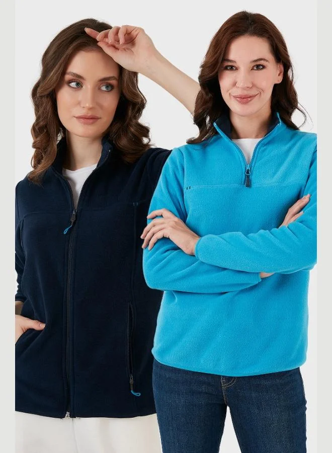 Lela Lela Slim Fit Soft Texture Anti-Pilling Non-Pilling 2-Pack Polar Women's POLAR 590700200S2