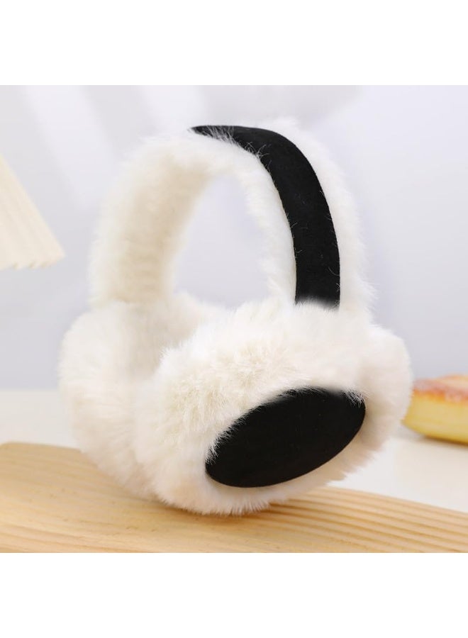 Ear Muffs for Winter Women Foldable Fuzzy Cold Outdoor Earmuffs Soft Faux Furry Ear Warmers Covers - Image 4