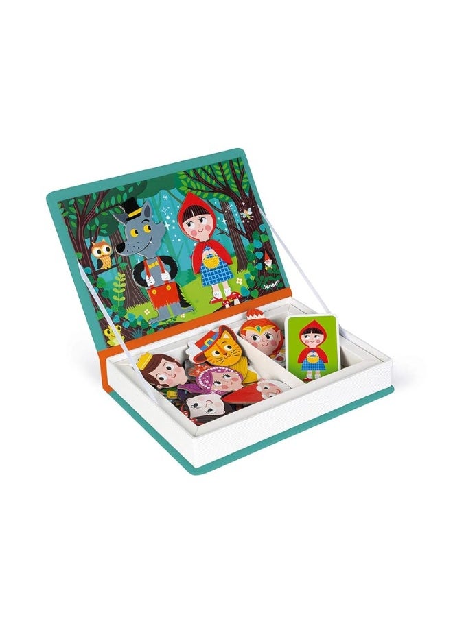 Janod جانود - كتاب القصة المغناطيسي - مجموعة تعليمية مغناطيسية مكونة من 40 قطعة - تعزز المهارات الحركية والخيال - مناسبة للأعمار من 3 سنوات وما فوق، J02588 - Image 2