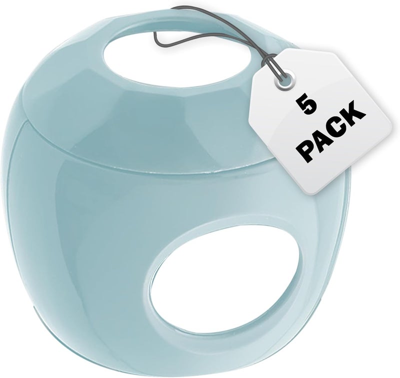 Driddle New  Improved  Door knob Baby Safety Cover  5 Pack  Deter Little Kids from Opening Doors with A Child Proof Door Handle Lock Blue - Image 1