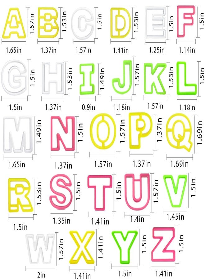 Worldity 41 PCS Mini Cookie Cutters, Small Alphabet & Number Cutters (0.98-2 Inch) for Baking, Food Grade Plastic Fondant Letter Cutter for Cookies, Fondant, Cupcakes, Holiday Cookie Parties - Image 2