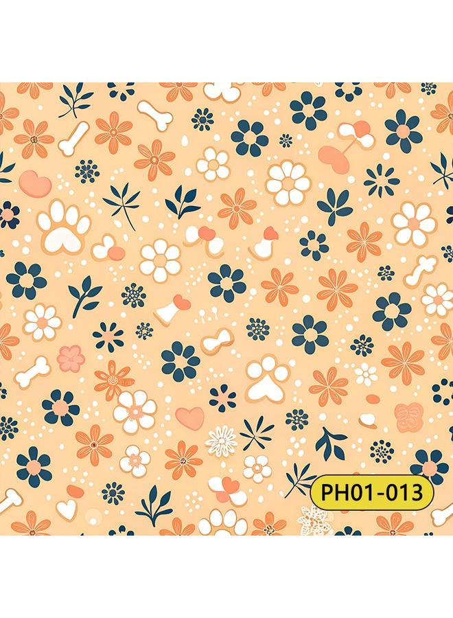 Bluejw Wallpaper Wall Stickers Plant Flower TV Background Wall Decoration High Sense Wallpaper Self-adhesive Flower Wallpaper - Image 1