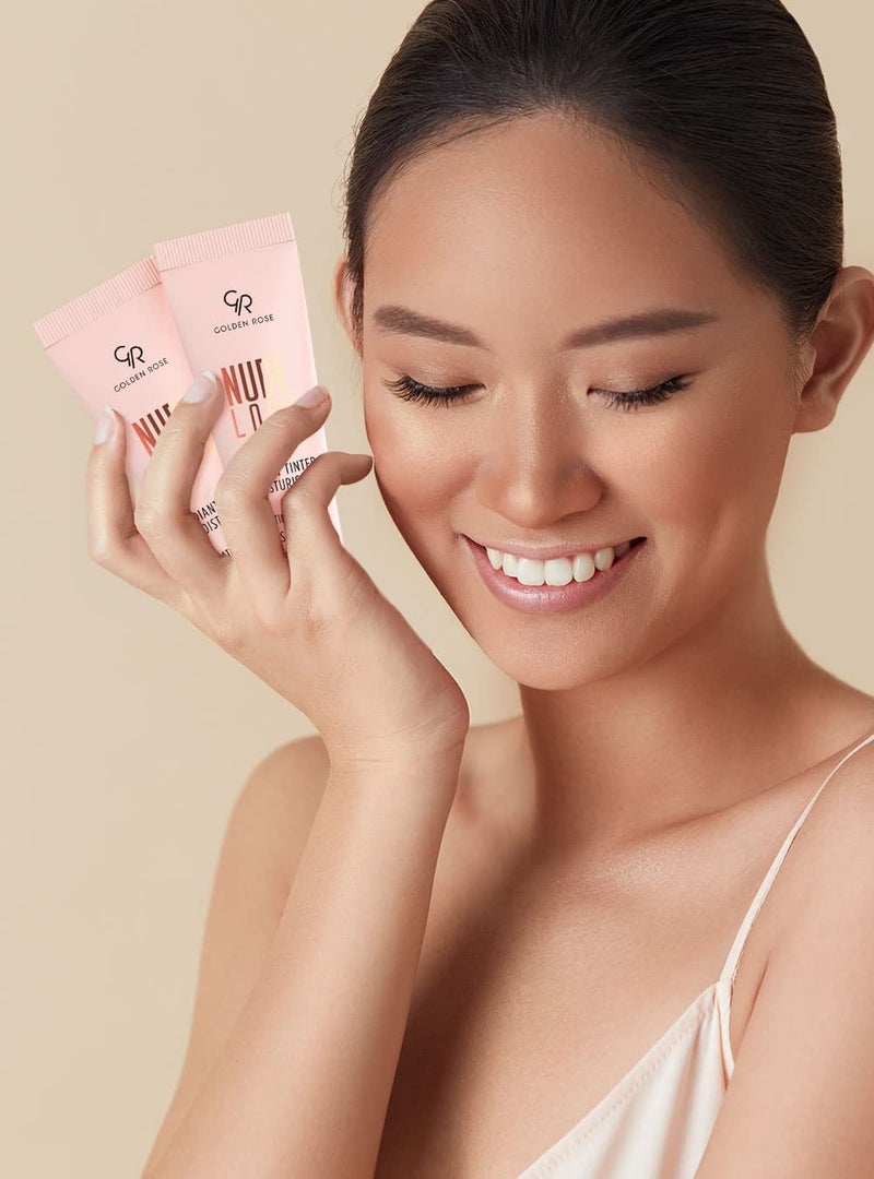 Golden Rose مرطب ملون للوجه من غولدن روز نود مع واقي شمس ذكي SPF 25 (لون فاتح) - Image 4