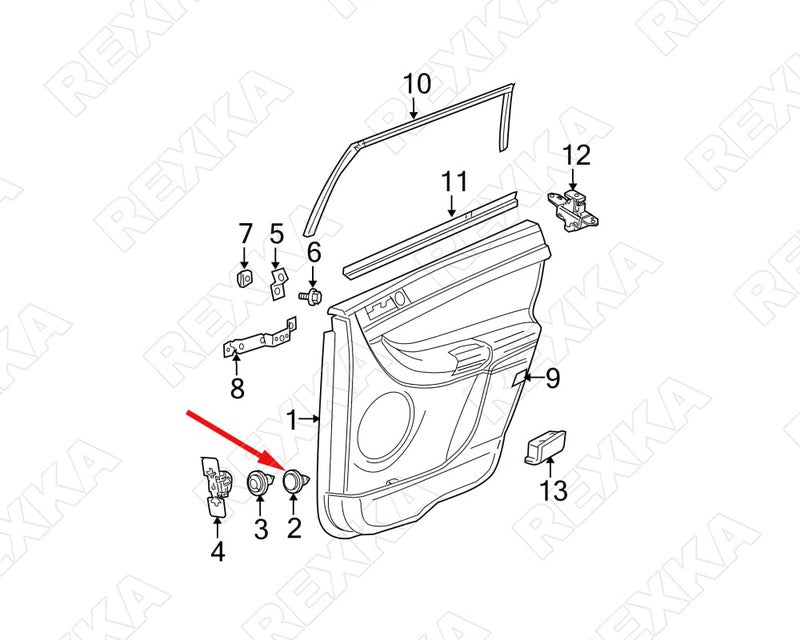 Rexka 20pcs Door Trim Panel Retainer Clip Fastener for Chrysler 6505292AA Vans Grand Voyager, Pacifica, Town & Country, Voyager, Dodge Caravan, Grand Caravan, RAMC/V - Image 5