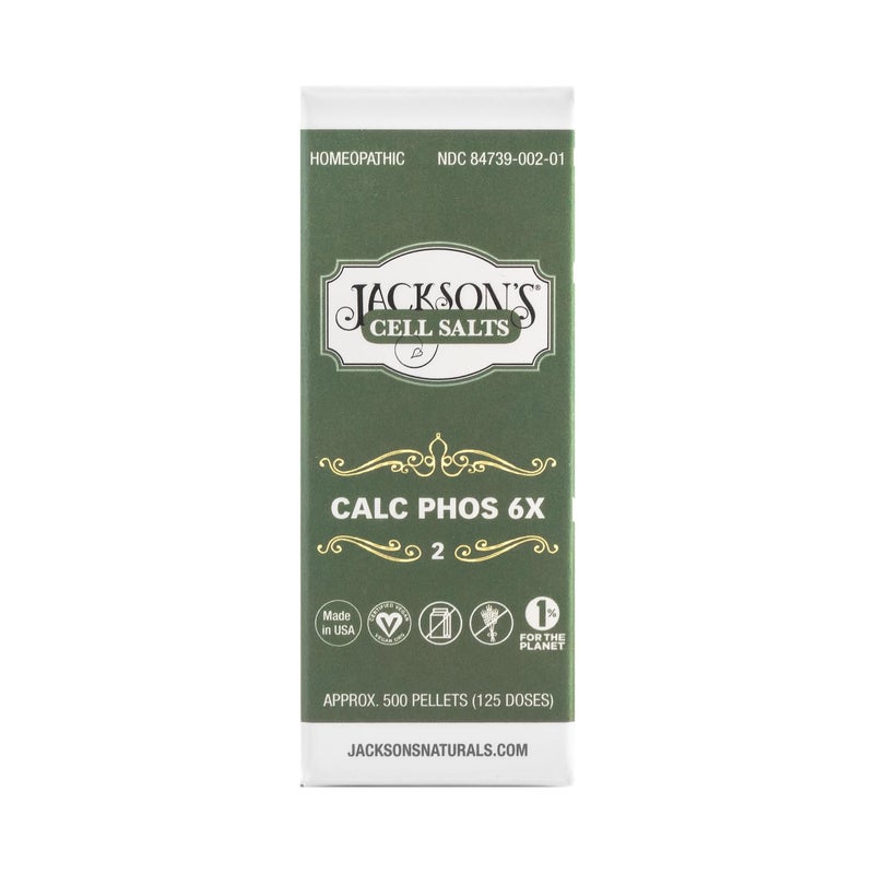 Jackson's Jackson’s Cell Salt #2 Calc phos 6X (500 Pellet Bottle) – Certified Vegan, Lactose-Free Calcarea phosphorica 6X - Image 4
