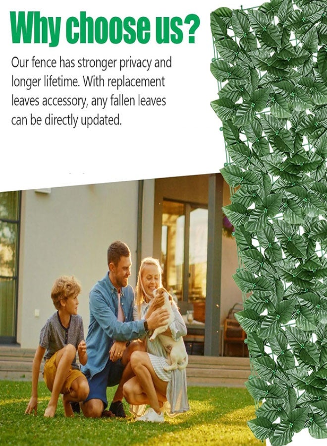 Artificial Ivy Privacy Fence Screen, 3 Meters Long, UV-Protected Greenery Wall Backdrop for Garden, Balcony, Backyard, Fence, Patio & Privacy Hedges - Image 2