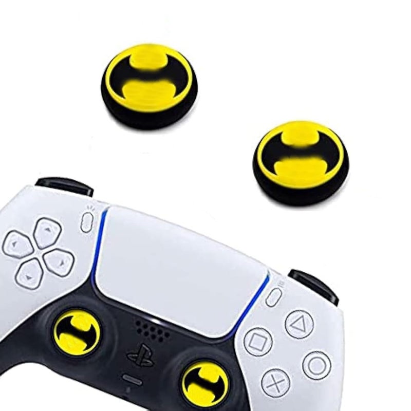 Jaeespon 2Pcs Analog Thumb Grip Stick Cover, Wireless Controllers Game Remote Joystick Cap, Fantastic Non-Slip Silicone Handle Protection Cover for PS5/PS4/Xbox one/360/NS PRO - Image 1