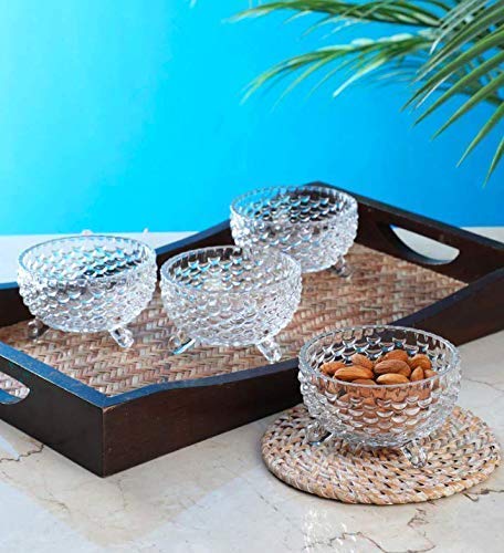 WRINGO Glass Bowl for Kitchen Prep, Dessert, Dips, and Candy Dishes, Cake, Snack Bowl Set of 6 Or Nut Bowls, and Microwave Safe Clear Glass Bowls for Mixing, Storing Size 3.5 Inch (WR-08), 200 ml - Image 5