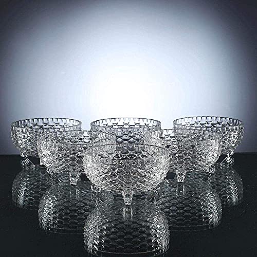 WRINGO Glass Bowl for Kitchen Prep, Dessert, Dips, and Candy Dishes, Cake, Snack Bowl Set of 6 Or Nut Bowls, and Microwave Safe Clear Glass Bowls for Mixing, Storing Size 3.5 Inch (WR-08), 200 ml - Image 3