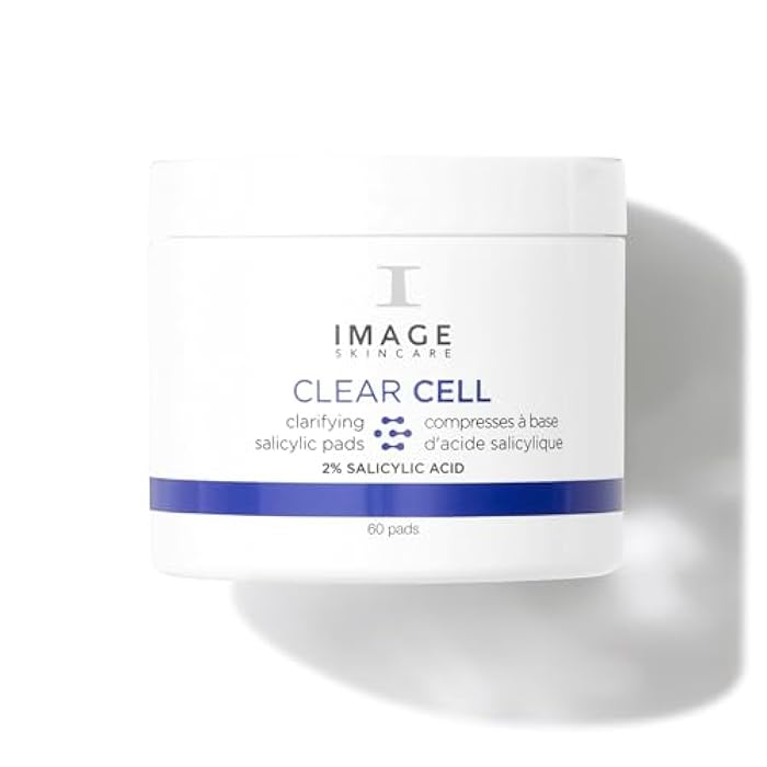 IMAGE Skincare, CLEAR CELL Salicylic Clarifying Pads, Exfoliating Wipes to Clarify Pores for Oily Prone Skin, 60 Pads - Image 1