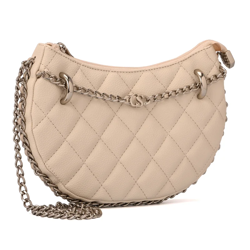 Matelassé Chain Bag Off-White