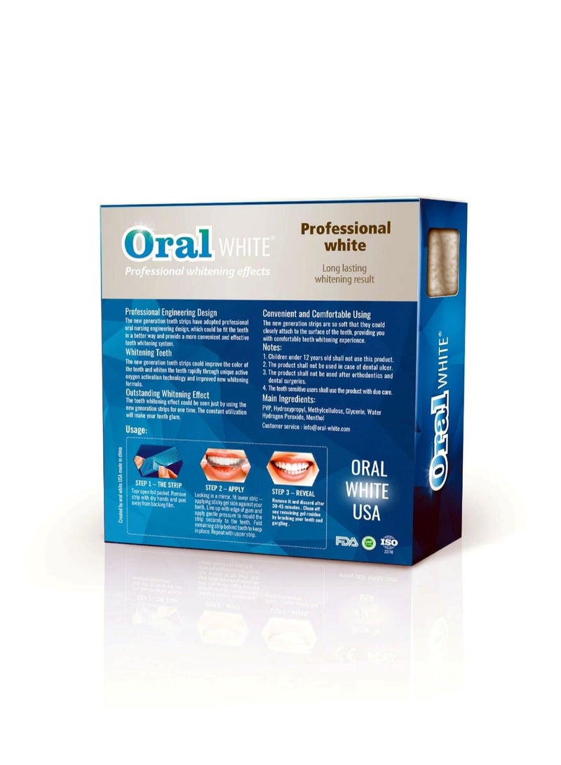 Oral White شرائط تبييض أورال وايت المهنية 40 شريط 20 علاج  - Image 5
