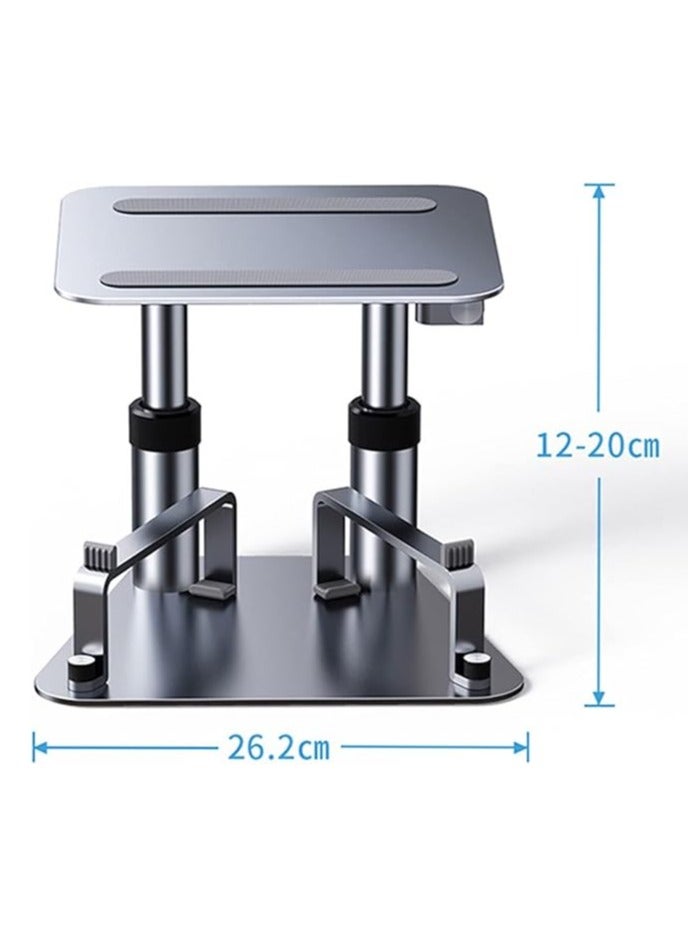General Monitor Stand, Computer Monitor Stand Adjustable Height Retractable Desktop Stand for Keyboard Lifter for Laptop, Computer Monitor Arm  - Image 4