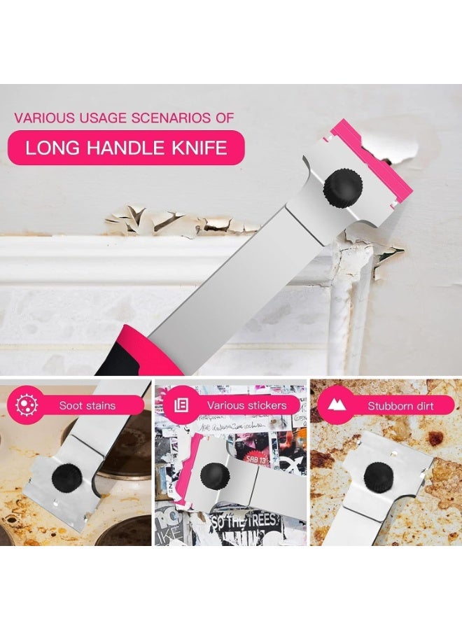 Razor Blade Scraper, Razor Scraper Tool, Double End Scraper, Easy to Use, for Removing Label, Registration Sticker, Tint, Grease from Windshield, Appliance, Glass - Image 4