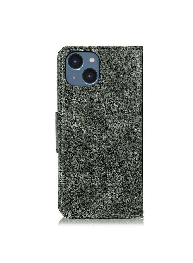 S-TOP Case For iPhone 15 Plus Mirren Crazy Horse Texture Horizontal Flip Leather Phone Case - Image 3