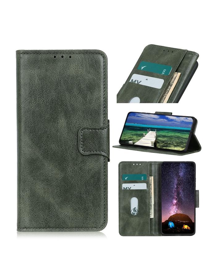 S-TOP Case For iPhone 15 Plus Mirren Crazy Horse Texture Horizontal Flip Leather Phone Case - Image 1