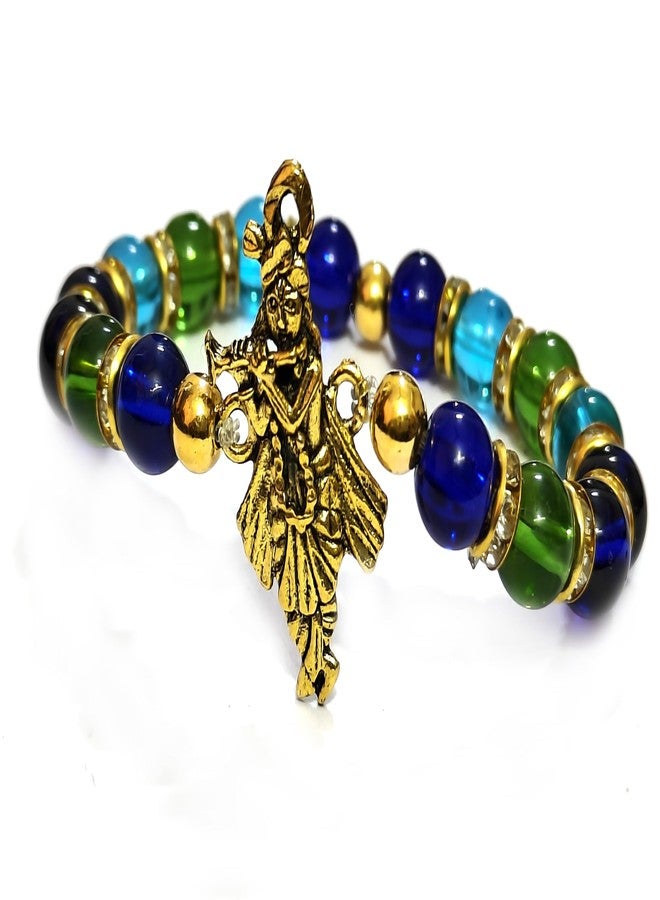 ASTROGHAR Auspicious Krishna Ji Lucky Charm Protection And Peace Bracelet For Men And Women - Image 2