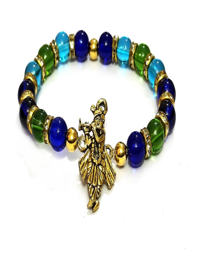 ASTROGHAR Auspicious Krishna Ji Lucky Charm Protection And Peace Bracelet For Men And Women - Image 3
