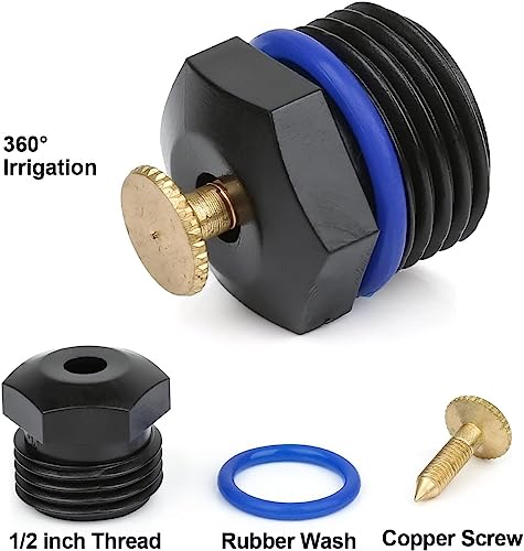 APPSTER 20pcs Drip Irrigation Misting Nozzles 1/2" Adjustable Garden Lawn Watering 360° Mist Sprinkler Heads Micro Irrigation Sprayer For Garden Irrigation Atomizing Fogger System - Image 3