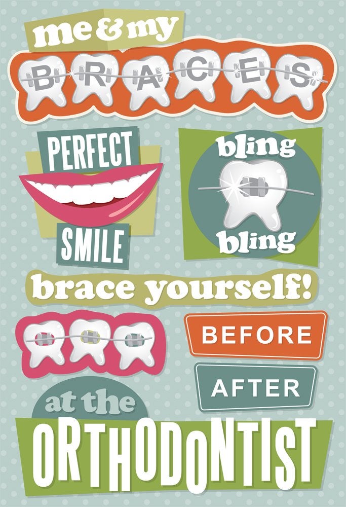 Karen Foster Design Acid and Lignin Free Scrapbooking Sticker Sheet, Orthodontist - Image 5