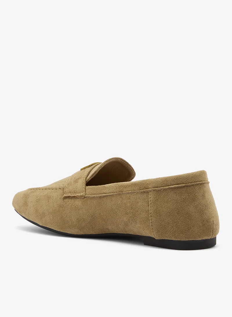 Ella Beige Suede Loafers for Women | Best Price UAE