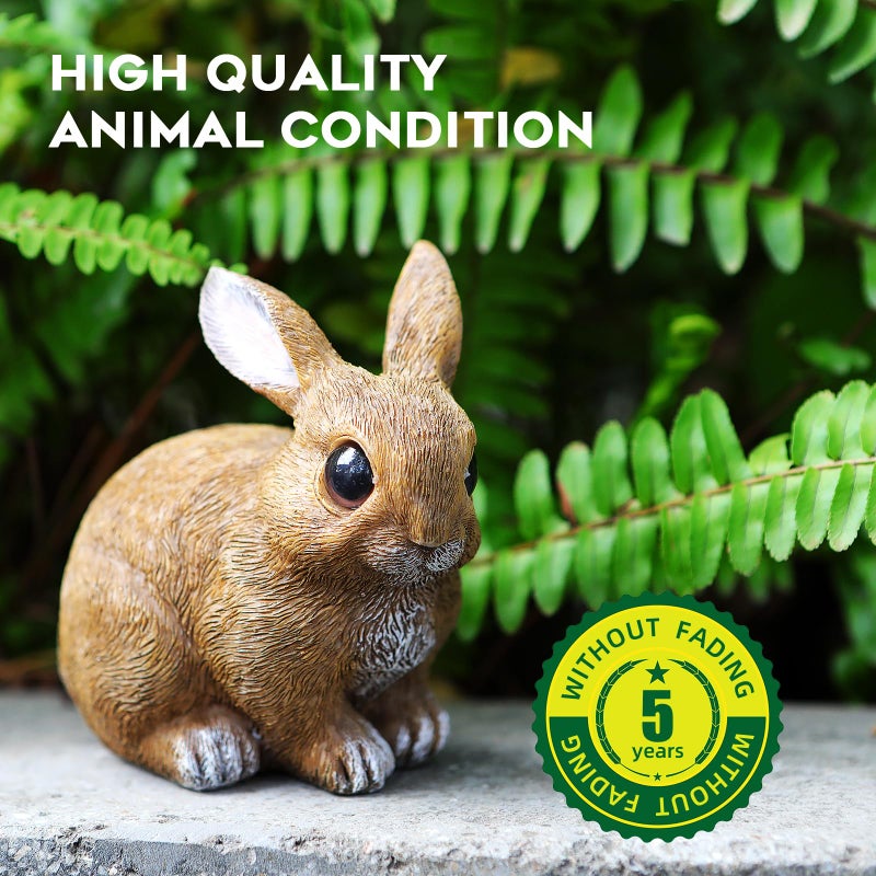 LEGIFO Bunny Decor Yard Decorations Outdoor Set of 3, Bunny Decorations for Home Garden Outdoor Statues, Easter Rabbit Figurines mom Gifts - Image 4