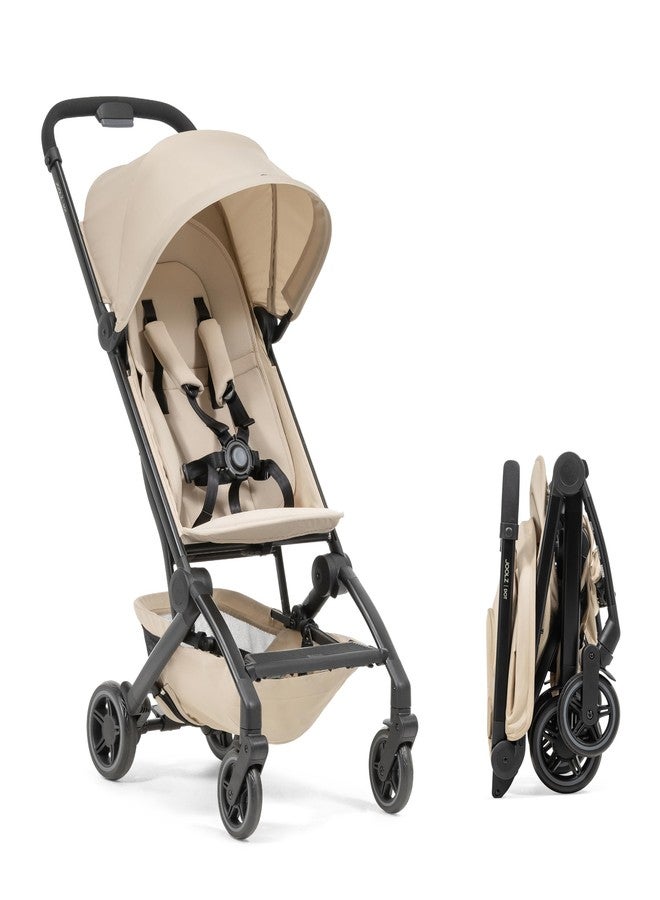 Joolz Dot Ultra Lightweight Travel Stroller – Compact Fold, Airplane Compatible, 5-Point Harness, UPF 50+ Canopy – Easy to Carry City & Travel Stroller - Dune Beige - Image 1