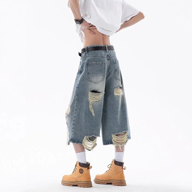 Unisex Classic Denim Jeans Loose Fit Daily Outdoor Wear - Image 2