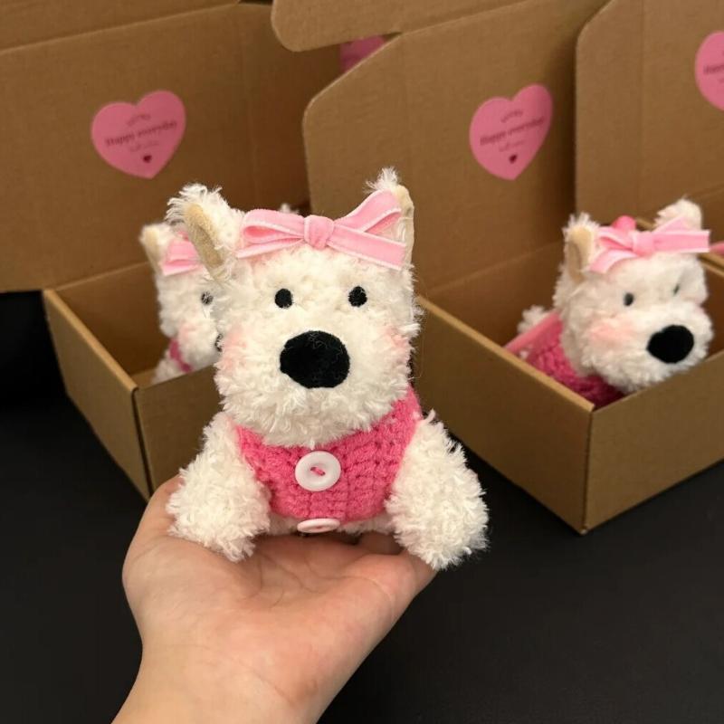 West Highland Plush Pendant Cute Dog Car Ornament Gift - Image 3