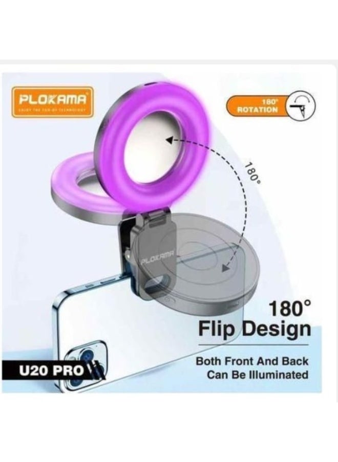 التخطيط رينج لايت صغير ليد للموبايل 10 أوضاع إضاءة ملونة - Image 4