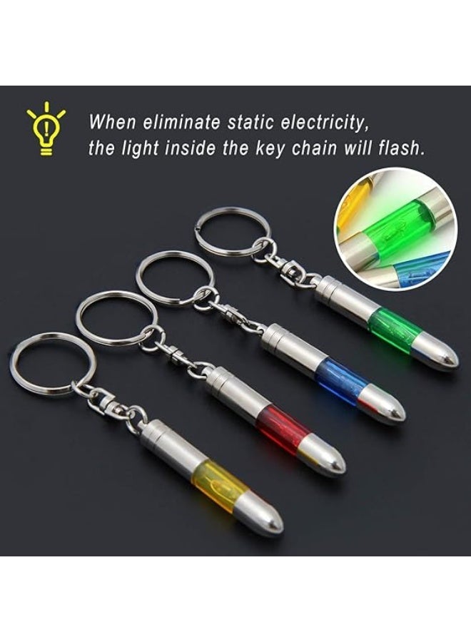 4Pcs Car Static Eliminator Keychains, Static Electricity Remover Keychain, Car Static Human Body Eliminator Discharger, ESD Tool Set for Cars, Quick Discharge, Portable & Convenient - Image 5