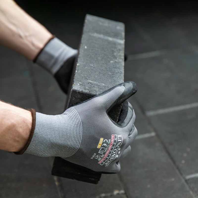 Linconson 12 Pack Safety Performance Series Construction Mechanics Work Gloves (M (Pack Of 12)  Grey) - Image 3