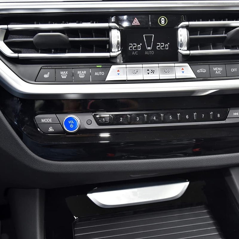 woobles Vol Button, Center Console Media Control Knob Covers Car Volume Knob Cover Replacement Compatible with G26 X3M X4M F97 F98 X3 X4 G02 G01 G14 G15 G16 X5 X6 G05 G06 - Image 4