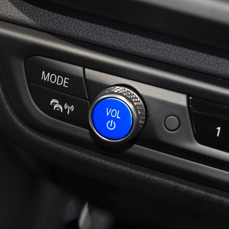 woobles Vol Button, Center Console Media Control Knob Covers Car Volume Knob Cover Replacement Compatible with G26 X3M X4M F97 F98 X3 X4 G02 G01 G14 G15 G16 X5 X6 G05 G06 - Image 1