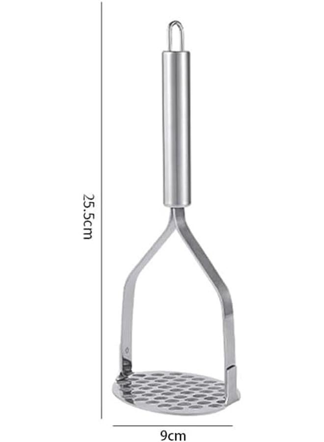 إي سي في في قطعة من البطاطس المهروسة المصنوعة من الفولاذ المقاوم للصدأ دليل هراسة الفواكه والخضروات مطحنة طعام المطبخ للأطفال أدوات صغيرة متطابقة - Image 2