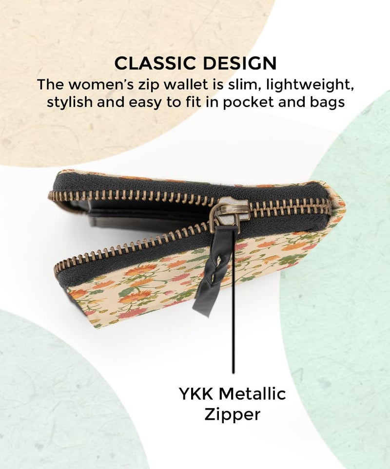 Kalankit Small Wallet for Woman | Mini Bi-Fold Purse for Women, Stylish Card Holder, Compact Pocket, Cute Money Purse for Girls | Ladies Zip Wallet for Women | Gift for Teenage Girls - Image 5