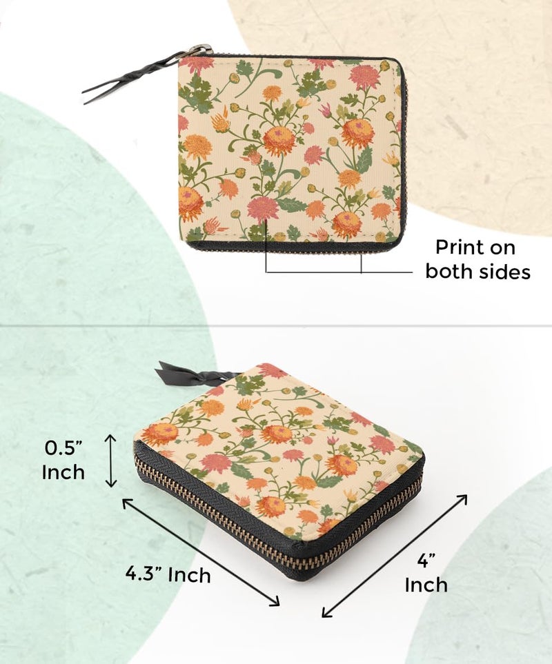 Kalankit Small Wallet for Woman | Mini Bi-Fold Purse for Women, Stylish Card Holder, Compact Pocket, Cute Money Purse for Girls | Ladies Zip Wallet for Women | Gift for Teenage Girls - Image 4
