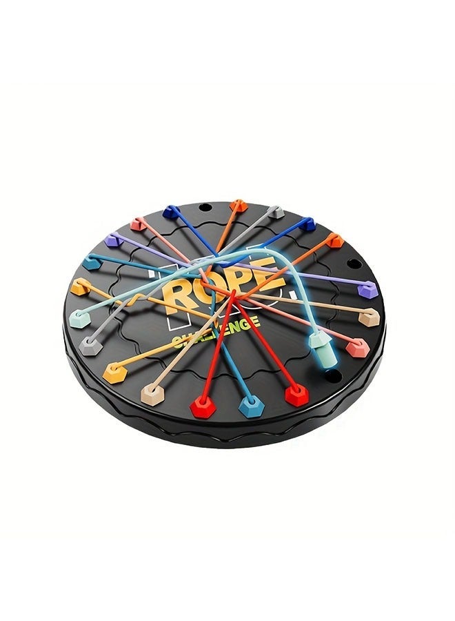 Super Fun Rope Challenge Game - Dual-Player Winner Wheel, Colorful Plastic Design for Parent-Child Interaction &, Helps Develop Focus Ideal Gift Boys & Girls, Puzzle game - Image 2