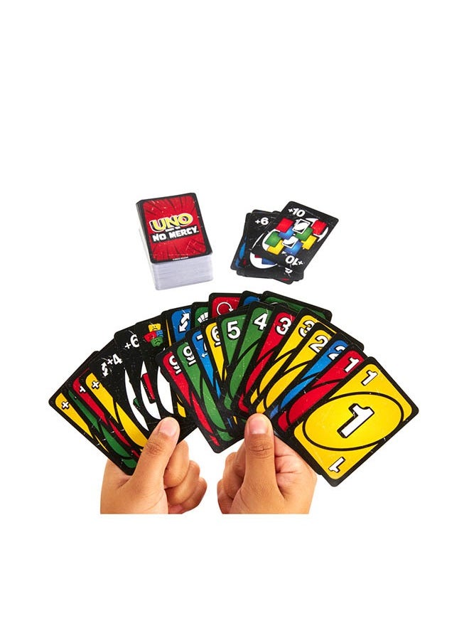 Mattel Games Original UNO Show 'em No Mercy - Twist to Classic Card Game with Draw 10, Stacking, Swapping & Mercy Rule, Ideal for Kids & Adults, Ages 7+  - Image 5