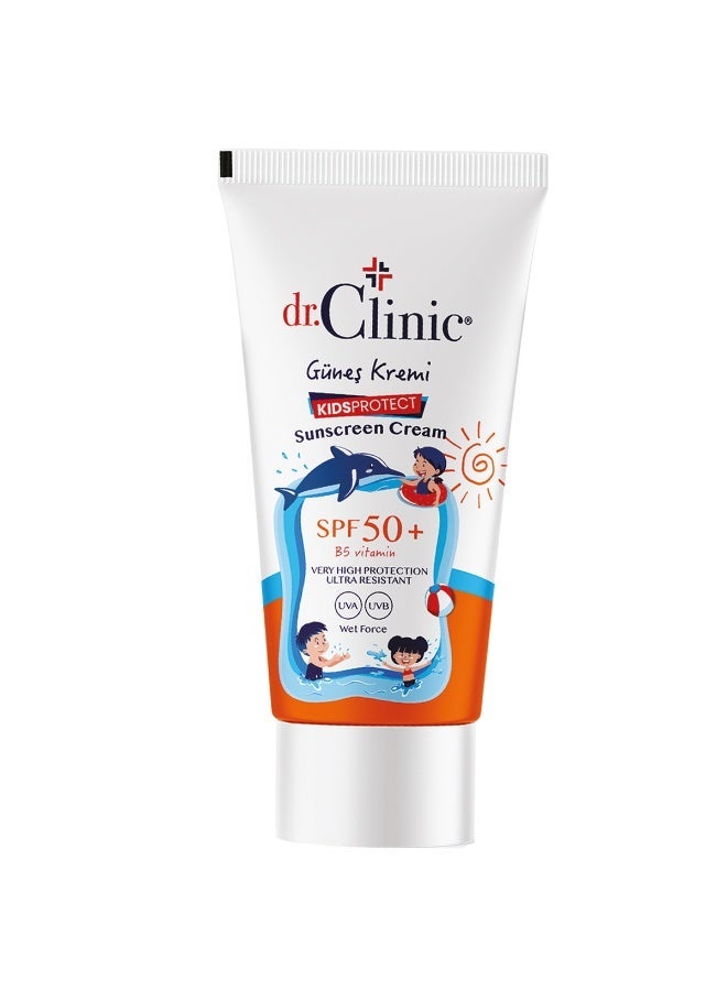 DR.CLINIC | Kids Protect Sunscreen SPF 50+ | Gentle Broad Spectrum Protection | Fast-Absorbing, Non-Greasy Formula | Dermatologically Tested | 50 ml - Image 1