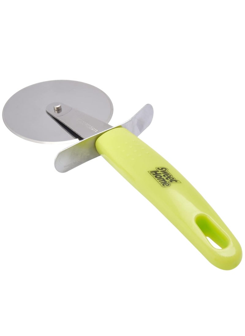 Sweet Home Premium Pizza Cutter - Food Grade Material Smooth Rotating Pizza Slicer Cutter Wheel Stainless Steel Pizza Cutter Wheel - with Non Slip Ergonomic Handle  - Image 1